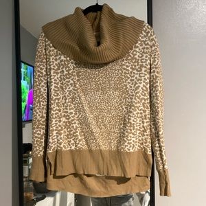Leapord turtleneck Michael Kors sweater